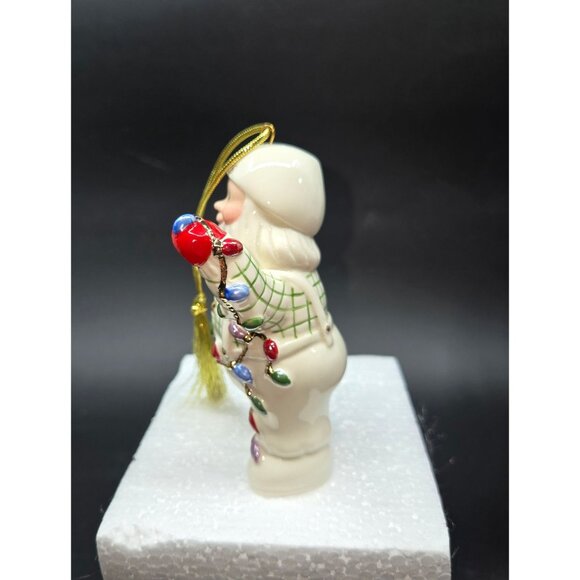 Lenox 2016 Santa Claus Ornament colorful With Gold Tassel - Picture 3 of 9